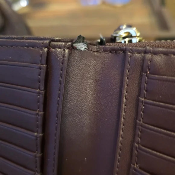 Kate Spade Satchel/Wallet (Deep Plum/Burgundy) - Picture 10 of 12